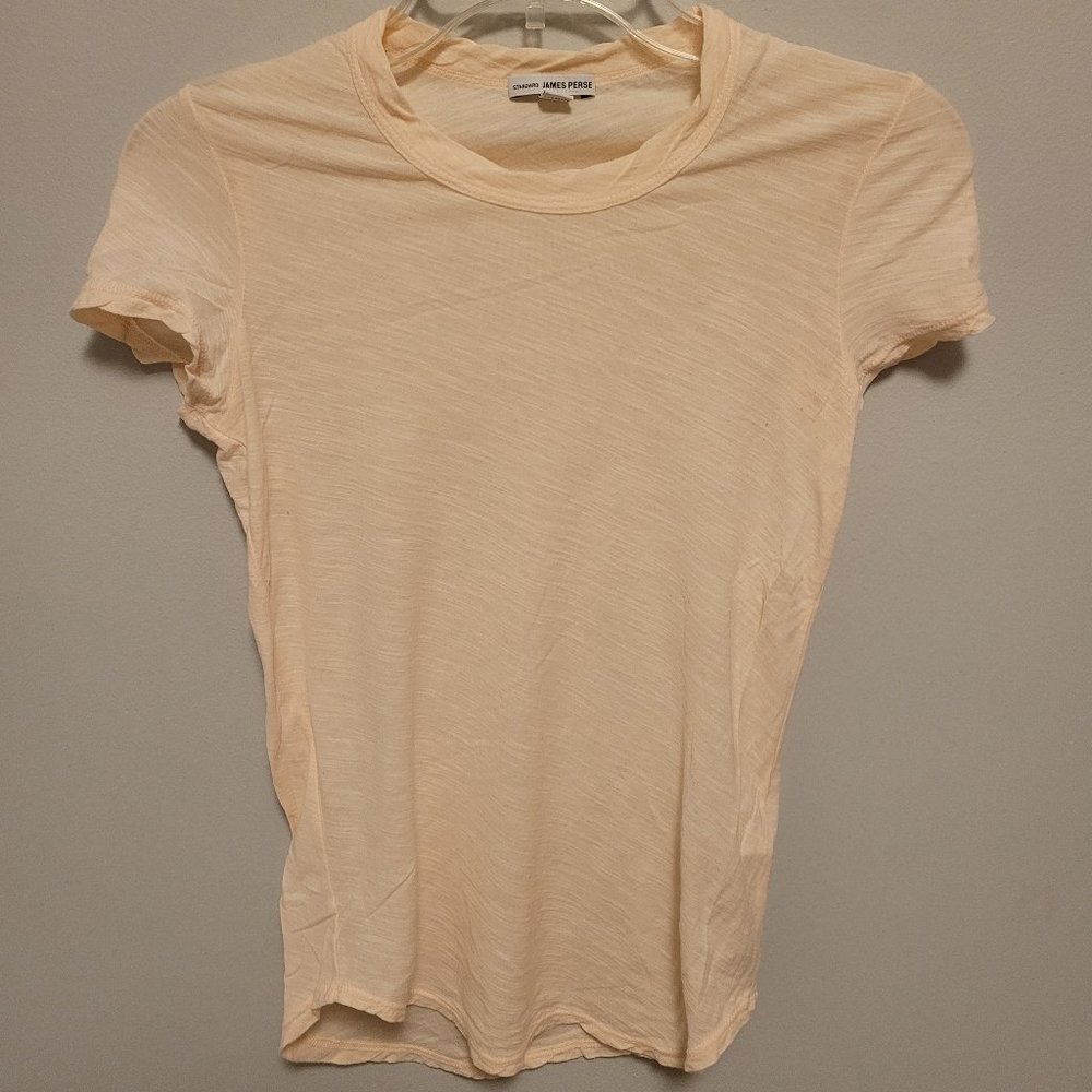 James Perse Semi-Sheer Short Sleeve T-Shirt